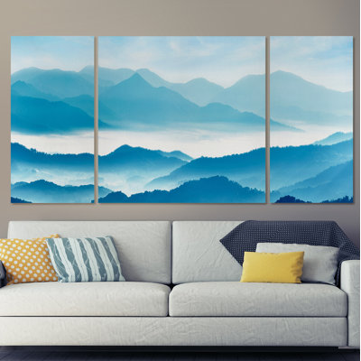 « misty montagnes xi », photo multi-pièce sur toile