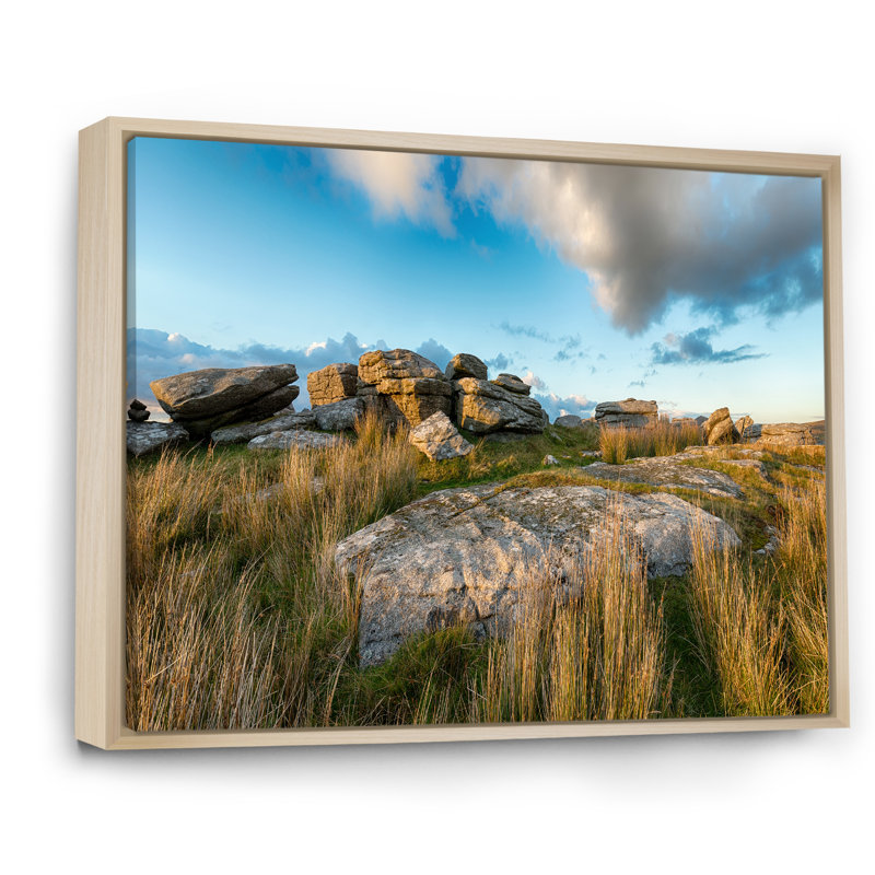 Shrublands on Arkansas Desert sur toile, H 34 po x l 44 po x P 1,5 po, Cadre naturel flottant