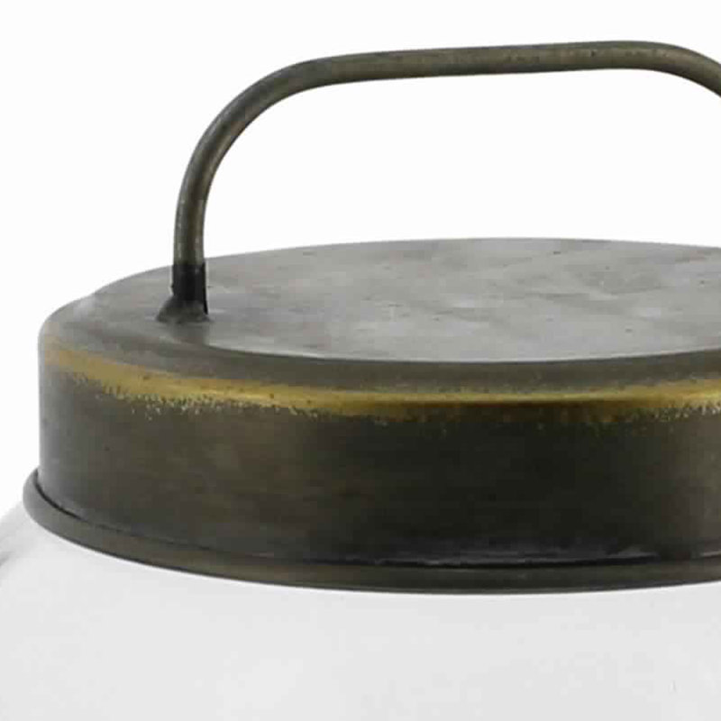 Pot de cuisine cylindrique en verre, H 8 po x l 6,25 po x P 6,25 po
