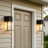  Classic Outdoor Wall Sconce 1 Light with Crackle Glass