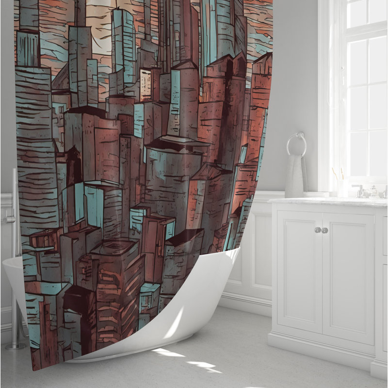 Rideau de douche Ensor, H 72 po x l 70 po
