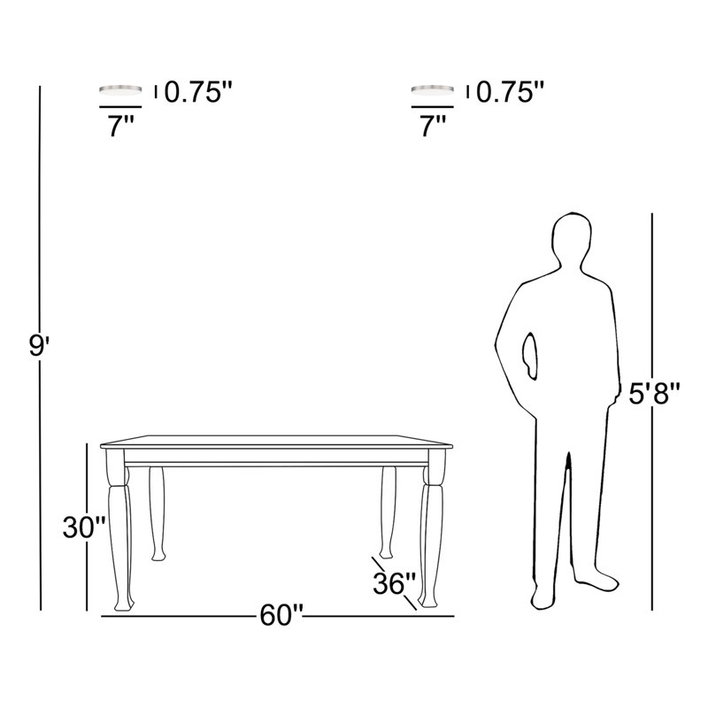 Warrenton LED Flush Mount, Satin Nickel