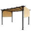 12 pi. L 9 pi. D Pergola en acier avec auvent-97566303
