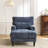 52"l Upholstered Chenille Lounge Chaise Chair-535344961