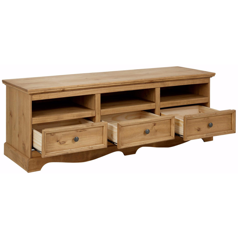 Ruth Unfinished TV Stand for TVs up to 70", Brown