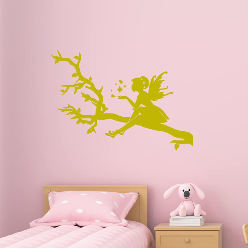 Non-Wall Damaging Wall Decal, Gold, 13" H x 18" W