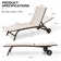 Bembo 66.93" Long Reclining Chaise Lounge with Wheels