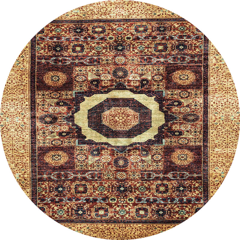 Abstract Indoor Rug, Round 3'