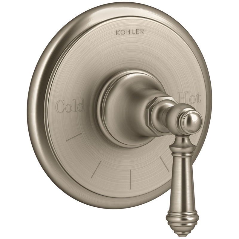 Artifacts® Thermostatic Valve Trim with Lever Handle, Vibrant Brushed Bronze