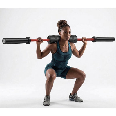 7ft  Barbell for Deadlift & Squat. 45lb 2" Weight Bar. 1000lb High-Capacity. Knurled Grip