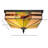 Tiffany 6"-Wide Retro Square Tiffany Ceiling Light
