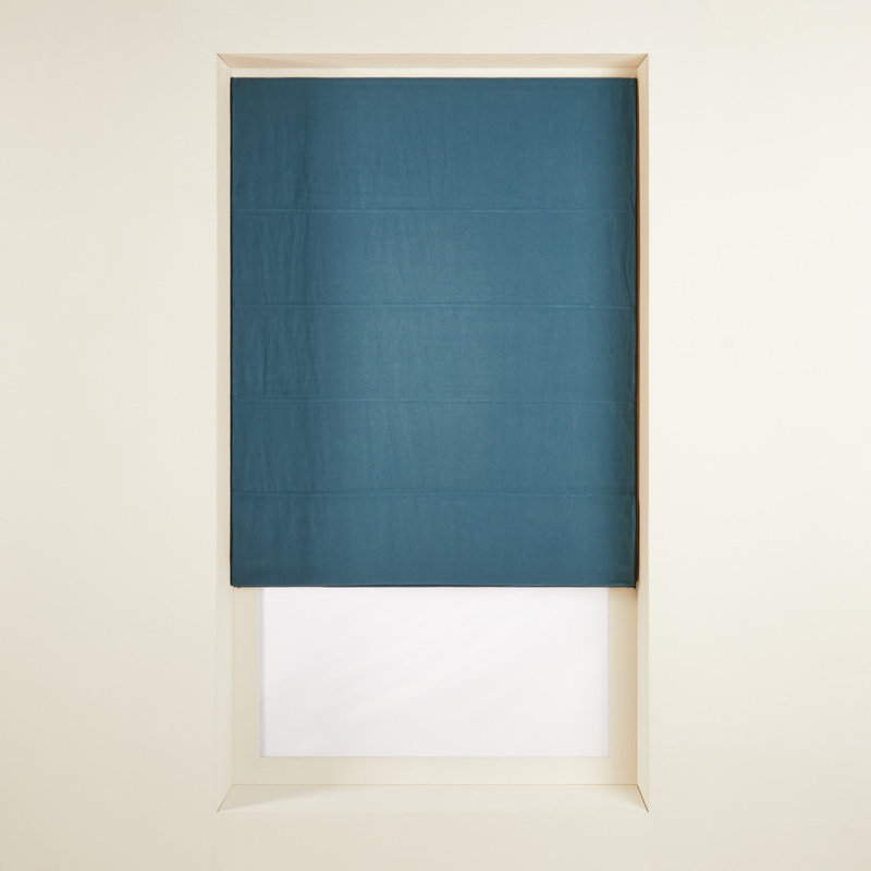 Carlina Blackout Roman Blind, Blue, 220 cm L x 150 cm W