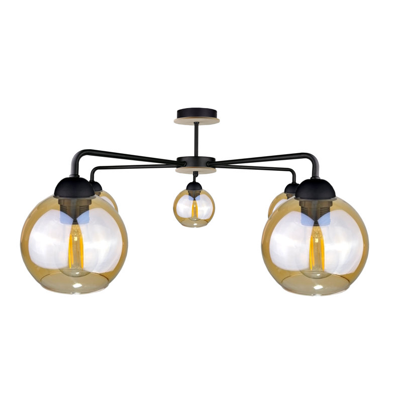 Glass Semi Flush Mount