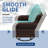 2-Person Wicker Swivel Rocker Seating Group With Cushions Wide Seat-973697745