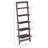 Lavish Home 16.25"L x 11.5"W x 50"H 5-Tier Ladder Style and Decorative Wooden Bookshelf (Gray)-153324428
