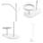 71" Modern Minimalist Multifunctional Standing Clothes Coat Rack With Marble Base-750555657