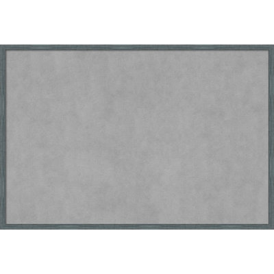 Tableau magnétique encadré étroit bleu-gris rustique