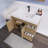35.44'' Single Bathroom Vanity with Acrylic Top-1792861620