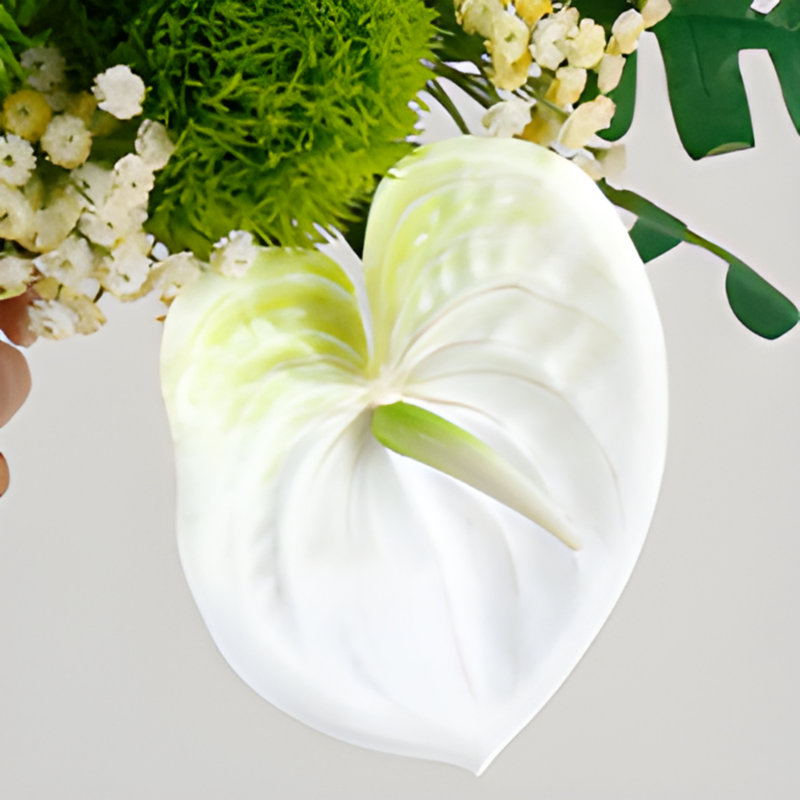 Ornements de fleurs simulées