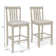 Slatted Back Counter Height Chair