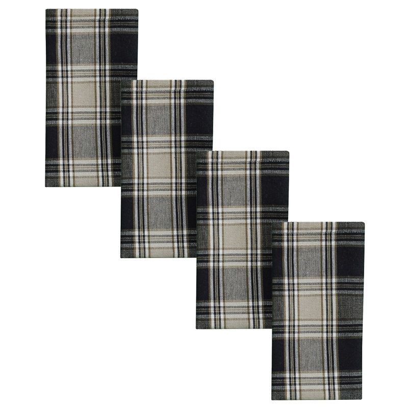  Ensemble de 4 serviettes de table Grey Soapstone