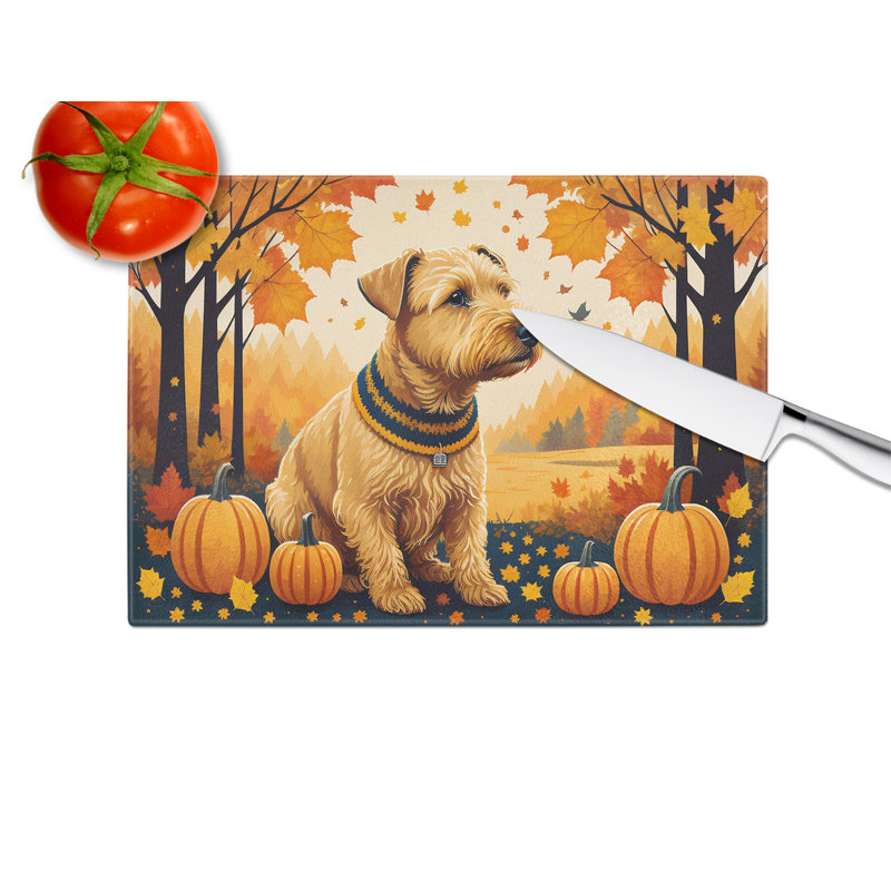 Grande planche à découper en verre Lakeland Terrier