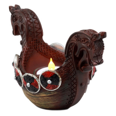 Grand porte-votive en plastique viking