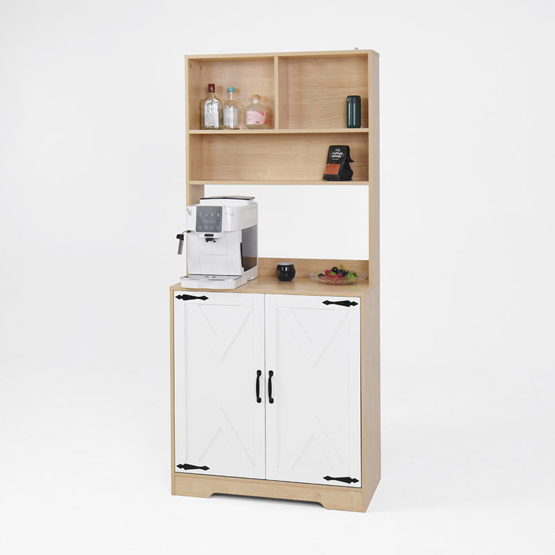 Armoire de cuisine moderne à 3 niveaux avec tablettes pour la cuisine