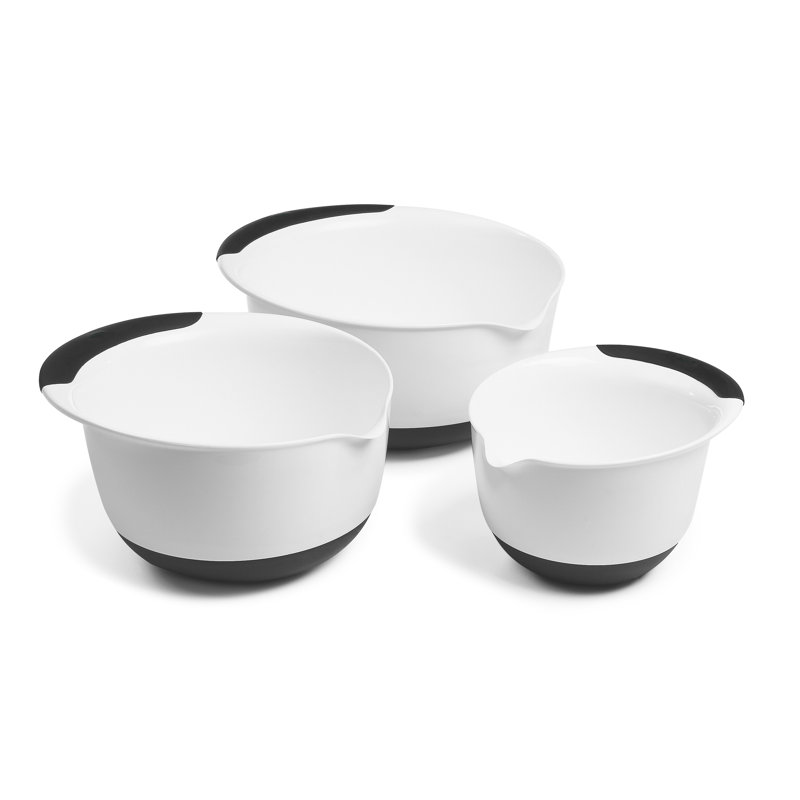 Good Grips 3-Piece Mixing Bowl Set, Black