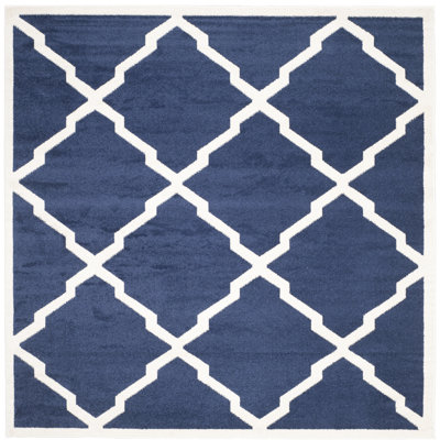 Ammundsen Geometric Navy/Beige Area Rug