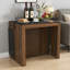Table de salle à manger extensible, console pliante Transformer pour 2 à 10 personnes, table de salle à manger peu encombrante pour appartements et maisons, noyer