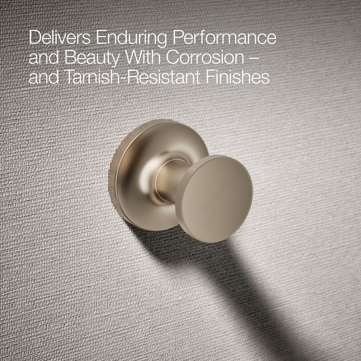 Purist Wall Mounted Round Bathroom Robe Hook, Towel Hook, Clothing Hook, Vibrant Brushed Bronze