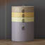 Ensemble de meuble-lavabo multifonctionnel à bloc de couleur avec tabouret de coiffeuse et miroir de maquillage
