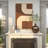 Jorel Geometric Polyester Framed Wall Art with Layered Arches