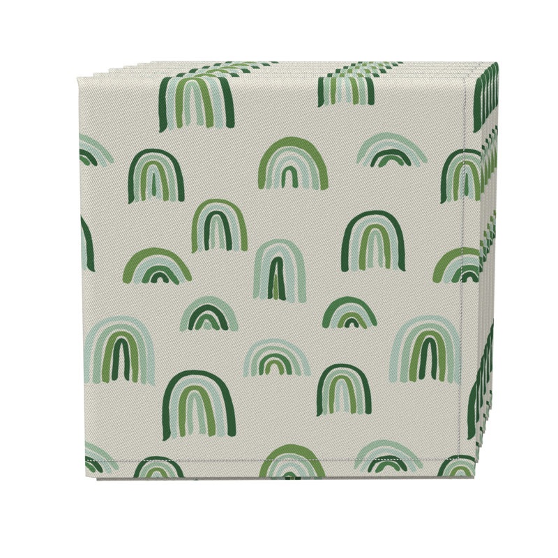 Flounory Cotton Twill Geometric Square Napkin