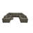 Tunzionkin Leather Match Reclining Modular Sectional-809442313