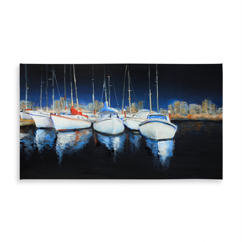 Evening at the Marina Tablecloth | Coastal Blue Home Decor