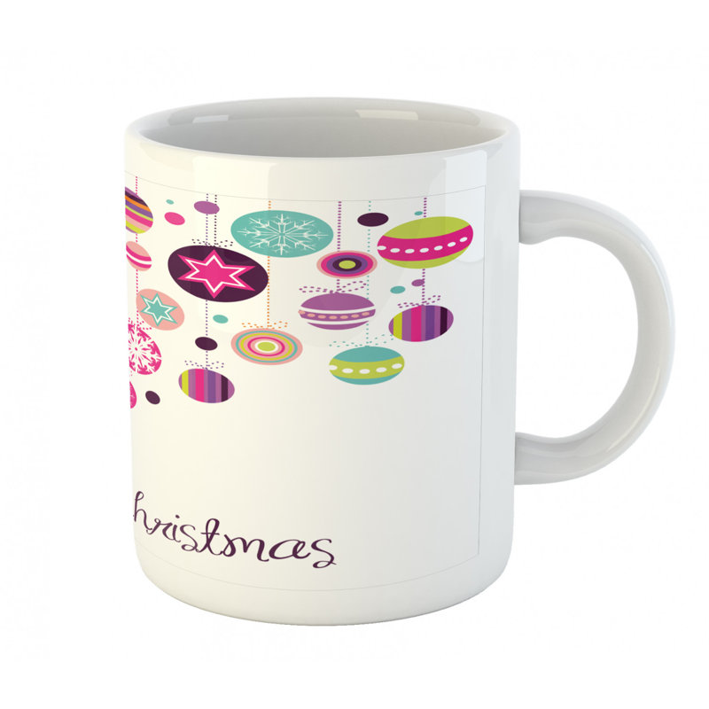 Grande tasse à café graphic baubles