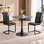 Ensemble de table tulipe sur pied central 3 pièces, contemporain et peu encombrant, avec chaises cantilever-95083225