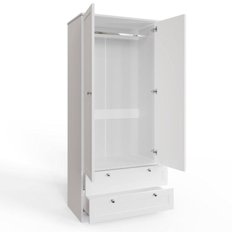 Artus Shaker 2 Door 2 Drawer Combination Wardrobe 