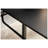 Black Square Extendable Dining Table with Metal Legs