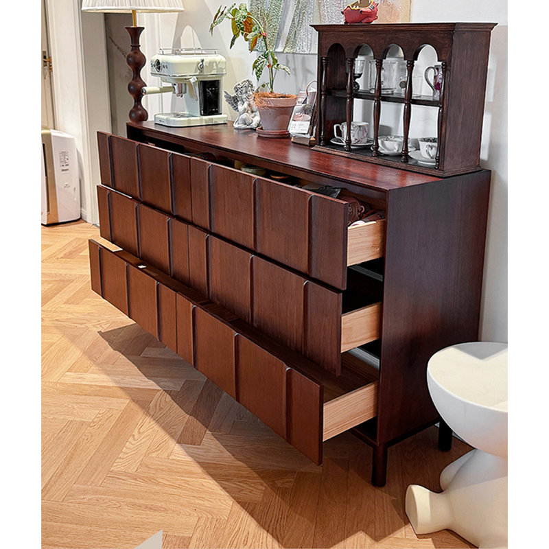 Simple Large Capacity  Sideboard, Walnut