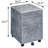 Silver Industrial-Style File Cabinet With Faux Concrete Exterior And Efficient 3 Drawers Finish Three Functional