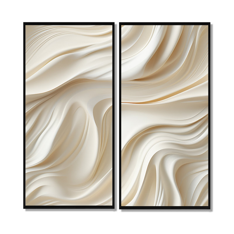 Sculptural Elegance - Art mural abstrait grand, 20" H x 24" W, Black, Framed Print without Mat