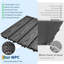 Carreaux de terrasse 12 x 12 po, composite imperméable, balcon extérieur, gris, 27 pièces