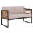 Gernulf 4-Piece Acacia Solid Wood and Steel Outdoor Seating Group-1915124058