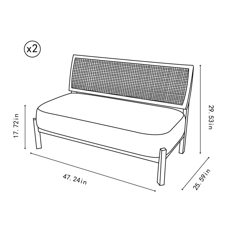 Banc rembourré en similicuir, Jaune