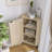 16'' MDF 1-Door Freestanding Corner Accent Cabinet For Living Room, Kitchen, Bathroom, Bedroom, Small Spaces