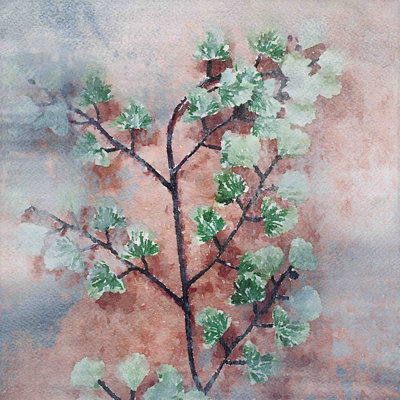Reproduction d’art sur toile tendue, "aimez nature" par irena orlov