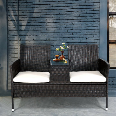 Lutie 2 - Person Patio Conversation Set with Cushions